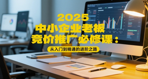2025中小企业老板竞价推广必修课：从入门到精通的进阶之路-卓别林资源社