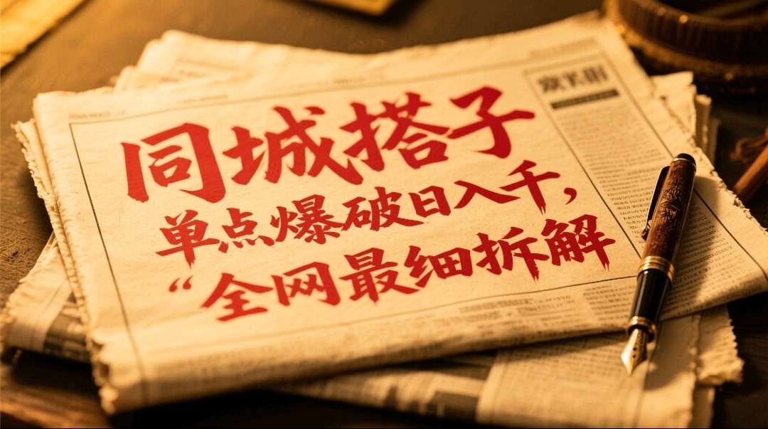 同城搭子群19.9单点爆破日入千，搭子组局月入万，全网最细拆解-卓别林资源社