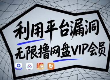 利用平台漏洞，无限撸网盘VIP会员，用户亲测有效!【漏洞原理+操作演示】-卓别林资源社