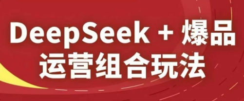 DeepSeek+爆品运营组合玩法，2025淘系精品课-卓别林资源社