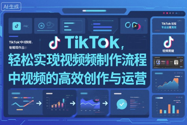 TikTok中视频制做流程，轻松实现Tk中视频的高效创作与运营-卓别林资源社