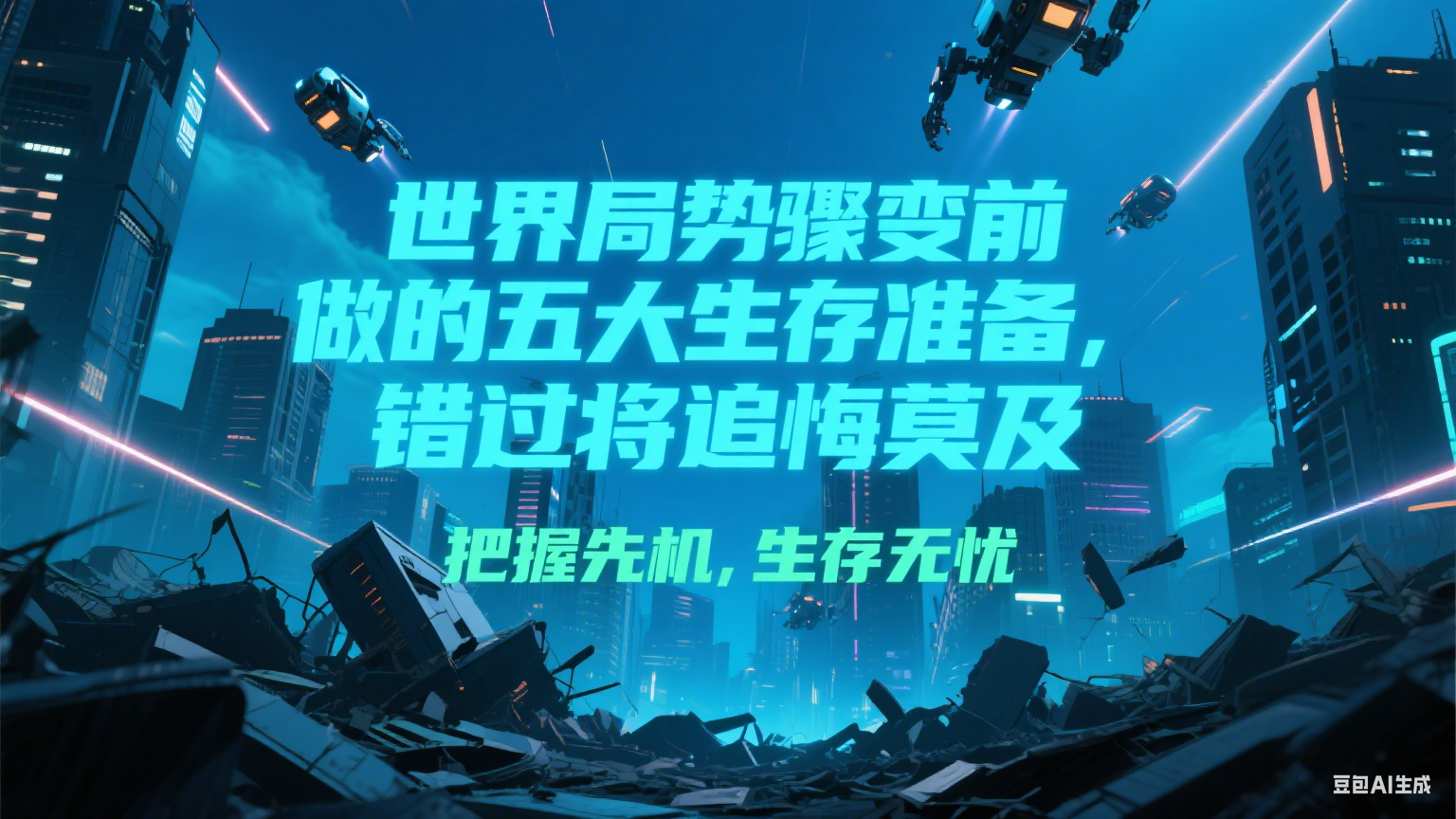 付费文章《世界局势骤变前必做的五大生存准备，错过将追悔莫及》-卓别林资源社