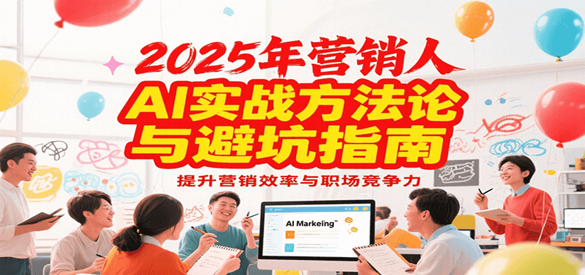 2025年营销实战方法论与避坑指南，利用AI提升营销效率与职场竞争力-卓别林资源社