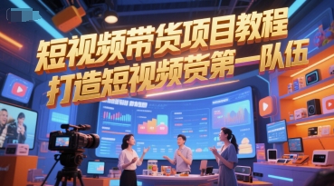 短视频带货项目教程，打造短视频带货第一队伍-卓别林资源社