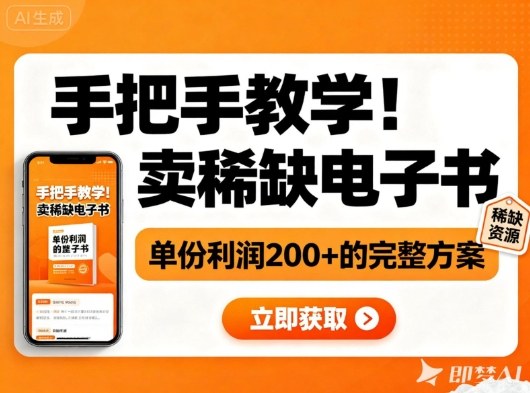 手把手教学!在小红书卖稀缺电子书,单份利润2张+的完整方案-卓别林资源社