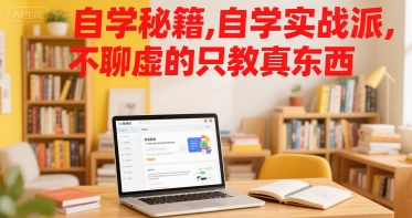 自学秘籍，自学实战派，不聊虚的只教真东西-卓别林资源社