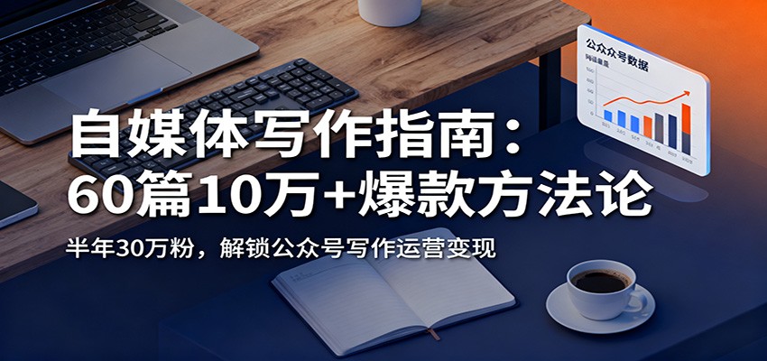 自媒体写作指南：60篇10万+爆款方法论，半年30万粉，解锁公众号写作运营变现-卓别林资源社