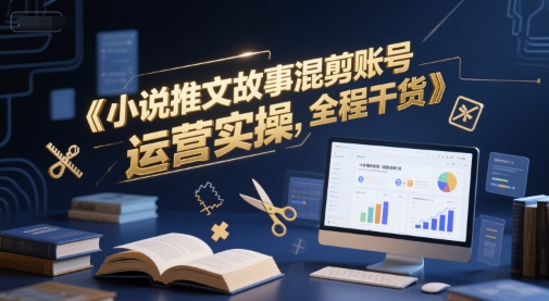 小说推文故事混剪账号运营实操，全程干货-卓别林资源社