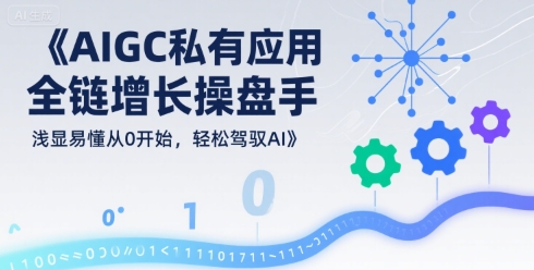 AIGC私有化应用全链增长操盘手，浅显易懂从0开始，轻松驾驭AI-卓别林资源社