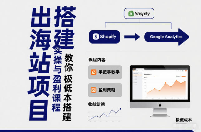 小淘出海站项目，搭建实操与盈利课程，手把手教你用极低成本搭建-卓别林资源社