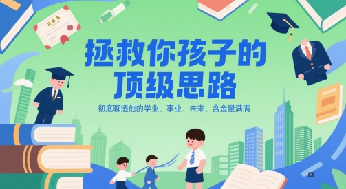 付费文章：拯救你孩子的顶级思路，彻底聊透他的学业、事业、未来，含金量满满-卓别林资源社