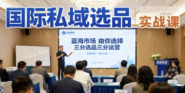 国际私域选品实战课，蓝海市场由你选择，七分选品三分运营-卓别林资源社