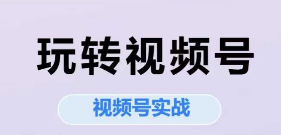 玩转视频号，视频号实战系列课-卓别林资源社