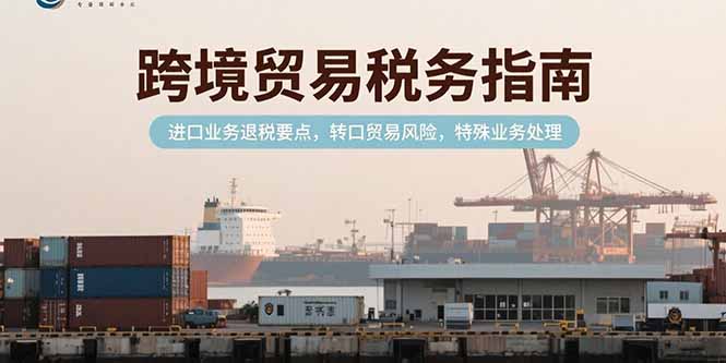 跨境贸易税务指南，进口业务退税要点，转口贸易风险，特殊业务处理-卓别林资源社