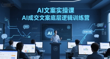 AI文案实操课，AI成交文案底层逻辑训练营-卓别林资源社