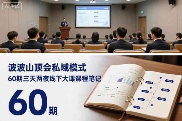 波波山顶会私域模式60期三天两夜线下大课课程笔记(文档)-卓别林资源社