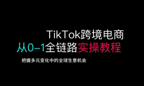 TikTok电商运营从基础到高阶全方位实操-卓别林资源社