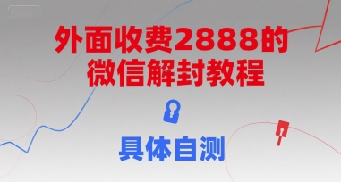 外面收费2888的微信解封教程，具体自测-卓别林资源社